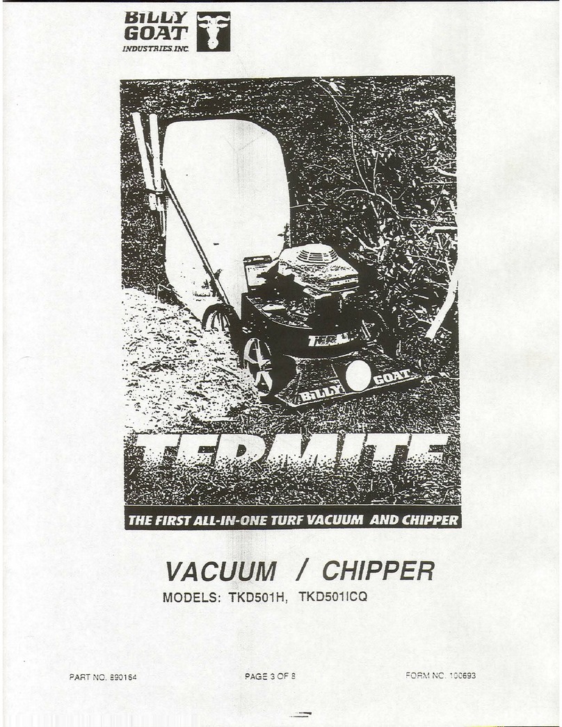 Billy Goat Termite TKD501H Parts and assembly manual