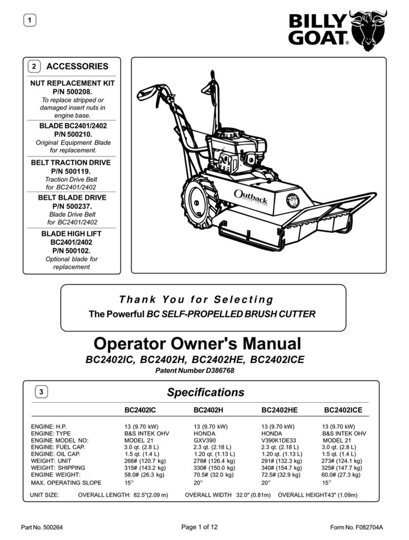 Billy Goat BC2401IC Operator owner's manual