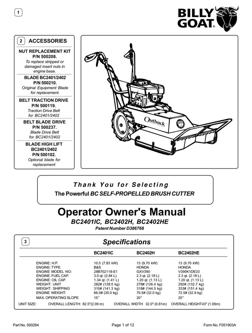 Billy Goat BC2401IC Operator owner's manual