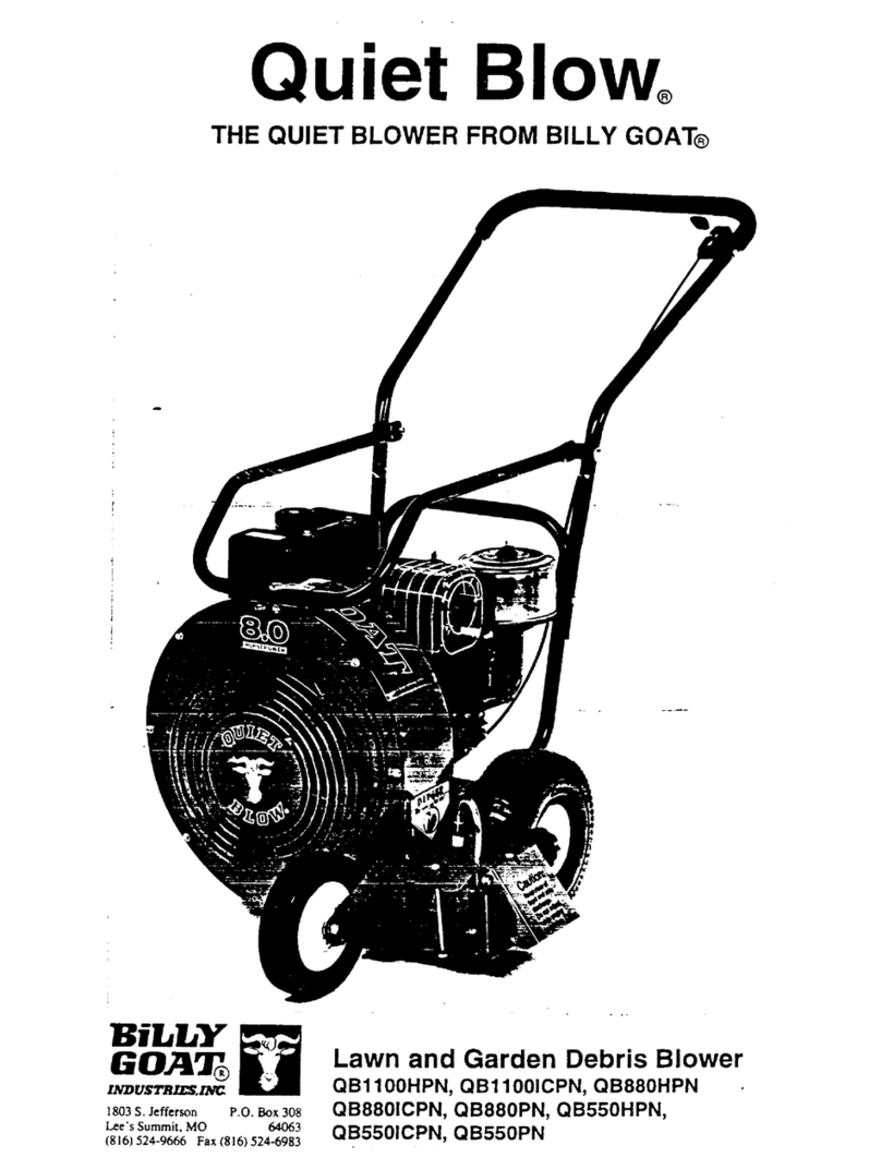 Billy Goat QUIET BLOW QB1100HPN parts list