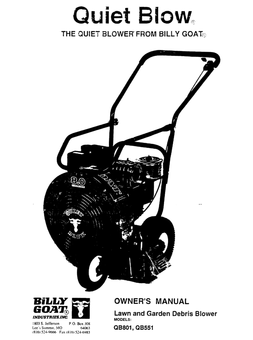 Billy Goat QUIET BLOW QB551 User manual Billy Goat QUIET BLOW QB551 User manual