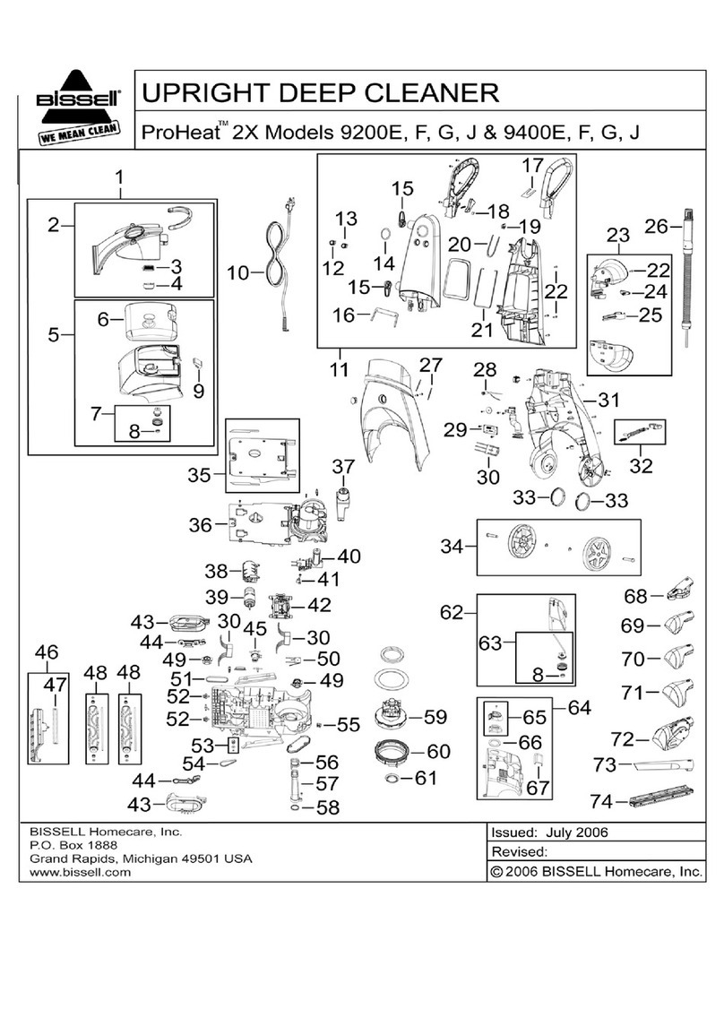 Bissell PROHEAT 9200E Quick start guide