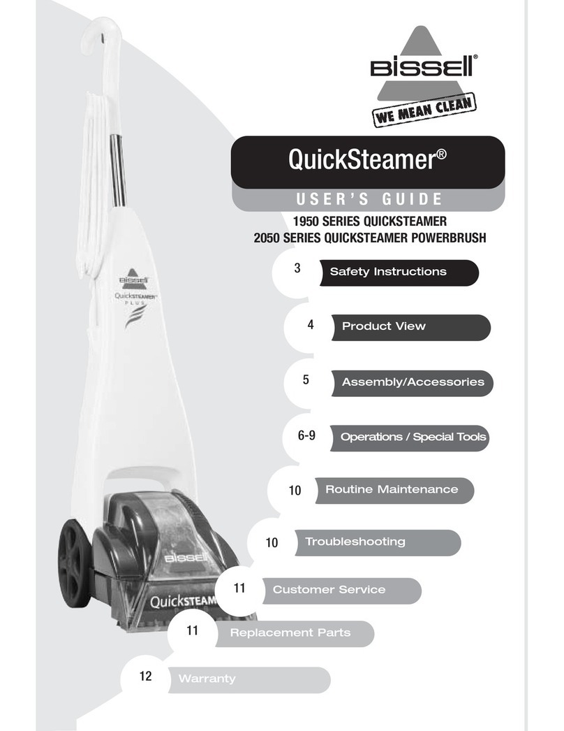 Bissell QuickSteamer PowerBrush 2050 series user guide