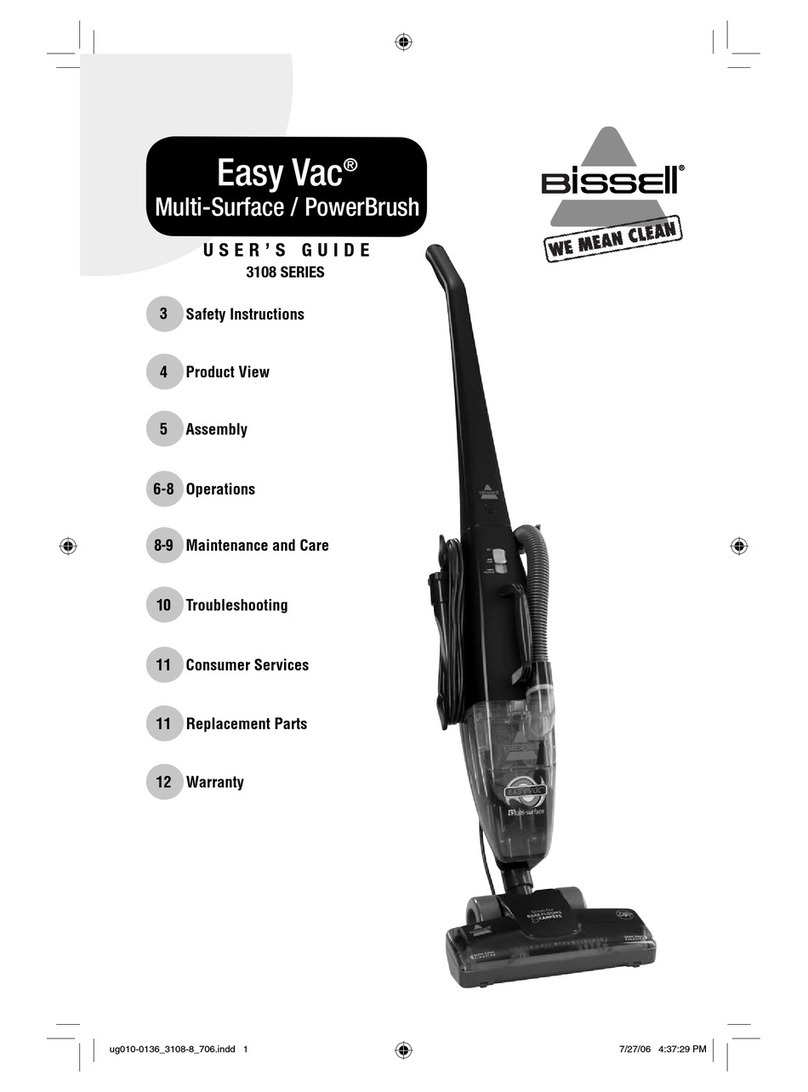 Bissell Easy Vac 3108 SERIES user guide