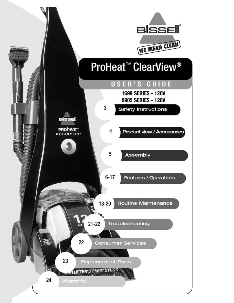 Bissell 1699 SERIES - 120V user guide