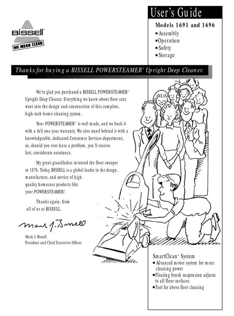 Bissell POWERSTEAMER 1691 user guide