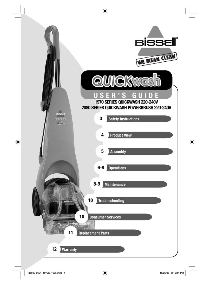 Bissell 1970 SERIES user guide