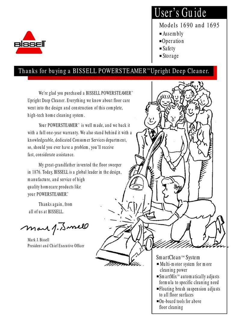 Bissell POWERSTEAMER 1690 User manual