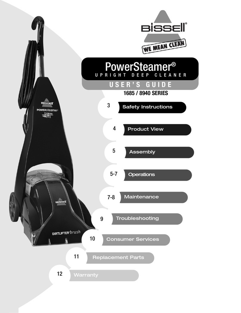 Bissell PowerSteamer 1685 Series user guide