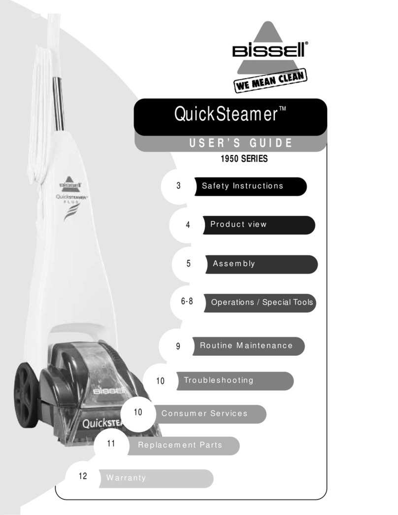 Bissell QuickSteamer 1950 series user guide