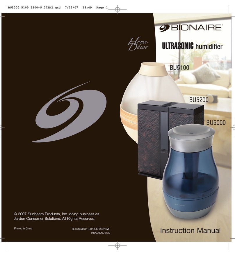 Bionaire BU5000 User manual