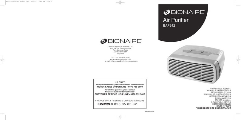 Bionaire BAP242 User manual