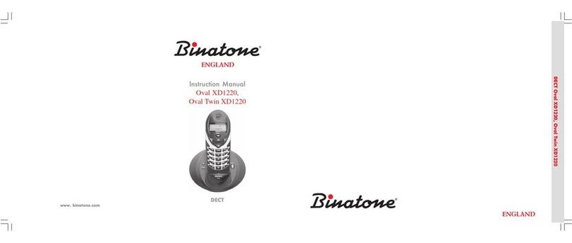 Binatone Oval Twin XD1220 instruction manual