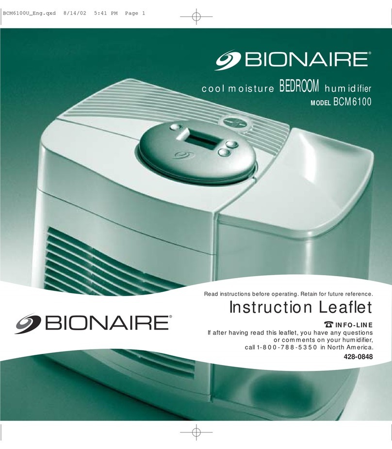 Bionaire BCM6100 Manual Bionaire BCM6100 Manual