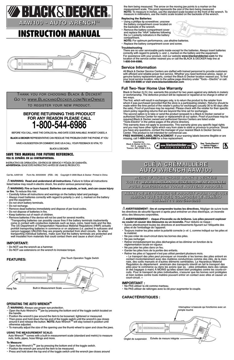 Black & Decker 90500690 User manual