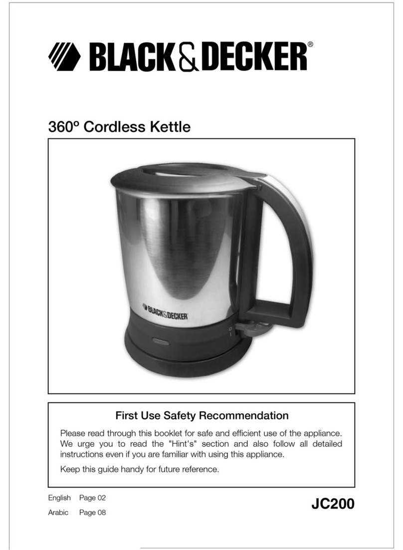 Black & Decker JC200 User manual