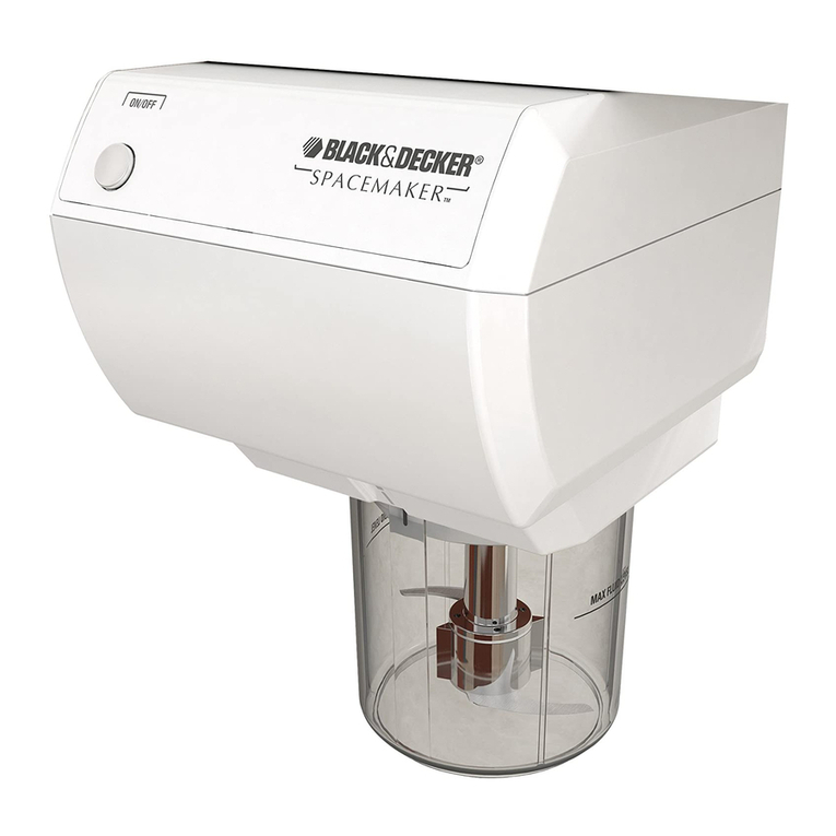 Black & Decker Spacemaker CG800C Installation instructions