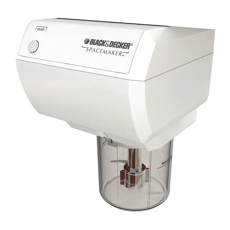Black & Decker Spacemaker CG800 Installation instructions