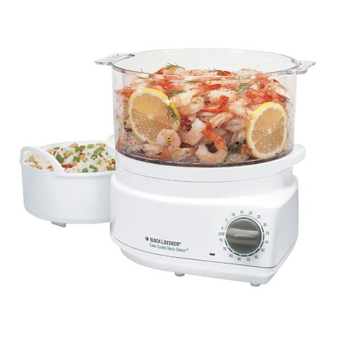Black & Decker Flavor Scenter Handy Steamer HS800 Installation instructions