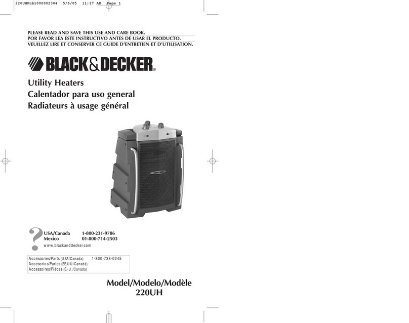 Black & Decker 220UH Owner's manual