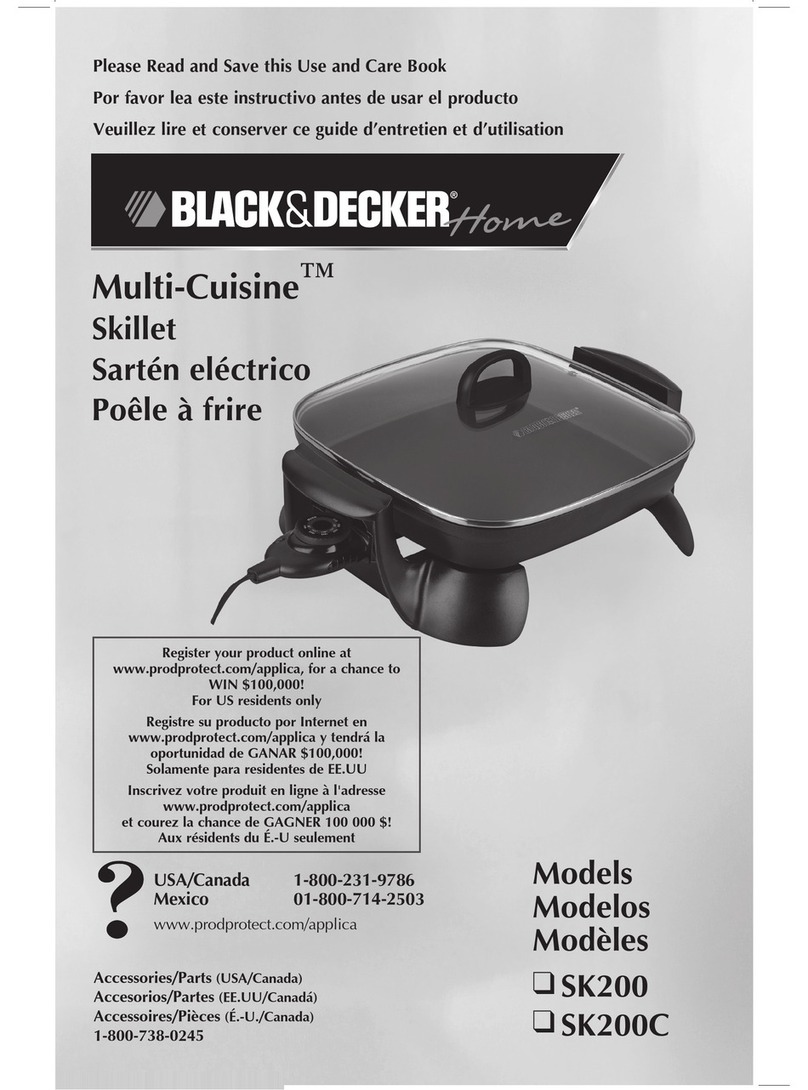 Black & Decker Multi-Cuisine SK200C Installation instructions