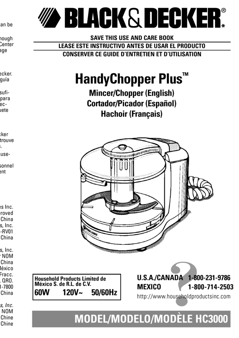 Black & Decker HC3000 Installation instructions