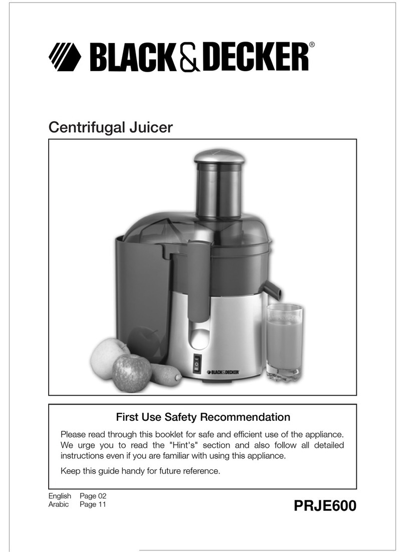 Black & Decker PRJE600 User manual