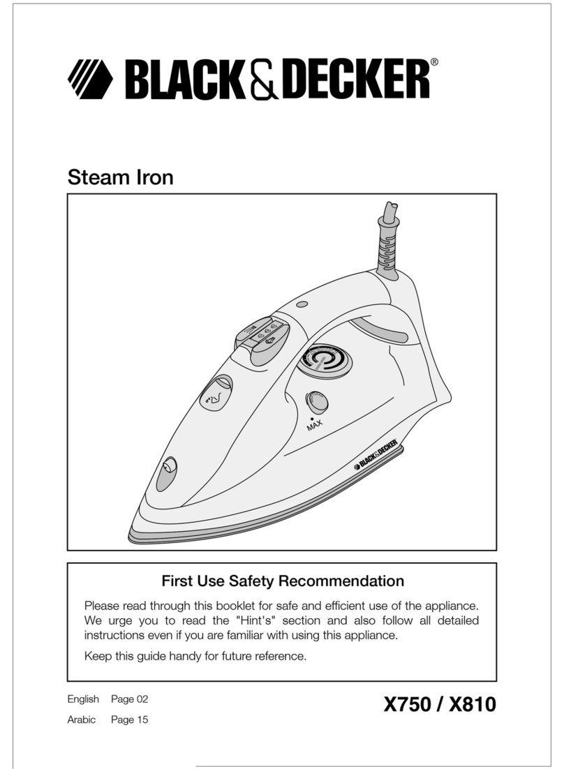 Black & Decker X750 User manual Black & Decker X750 User manual