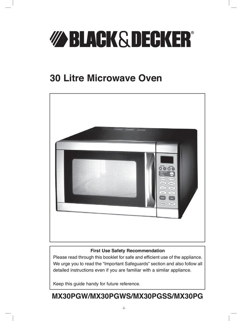 Black & Decker MX30PGSS User manual