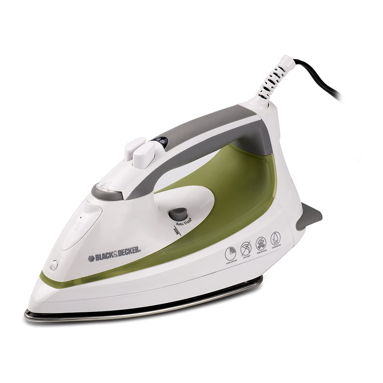 Black & Decker Steam Advantage F1055 Installation instructions