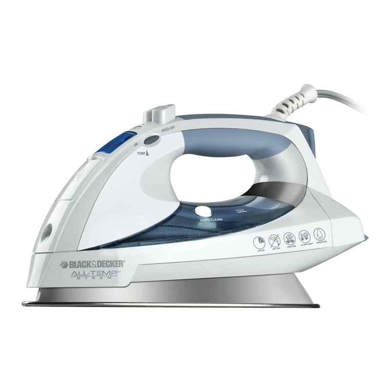Black & Decker ALL-TEMP STEAM D6000 Installation instructions Black & Decker ALL-TEMP STEAM D6000 Installation instructions