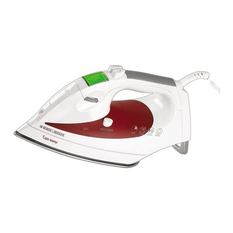 Black & Decker Digital Advantage D1500C Use and care book