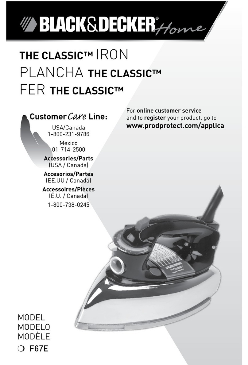 Black & Decker Classic 4-7-50e Installation instructions Black & Decker Classic 4-7-50e Installation instructions