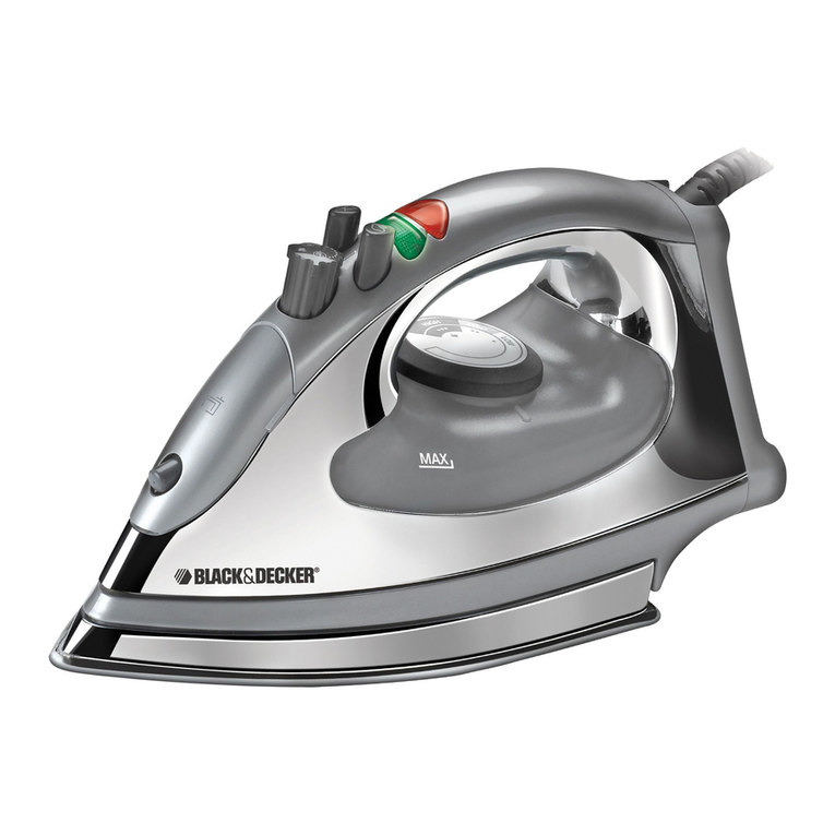 Black & Decker STEAMADVANTAGE IR008SNA Installation instructions
