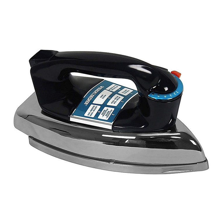 Black & Decker THE CLASSIC F54 Installation instructions