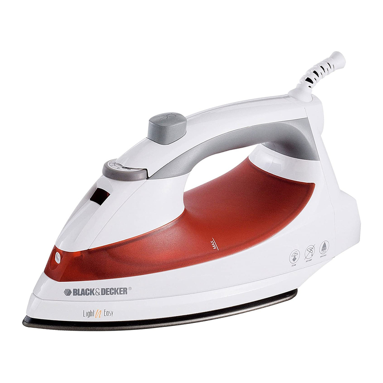 Black & Decker LIGHT `N EASY F920C Installation instructions