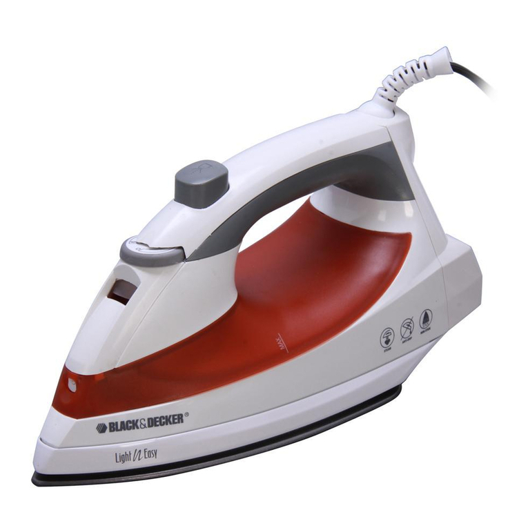 Black & Decker Light 'N Easy F920 Installation instructions