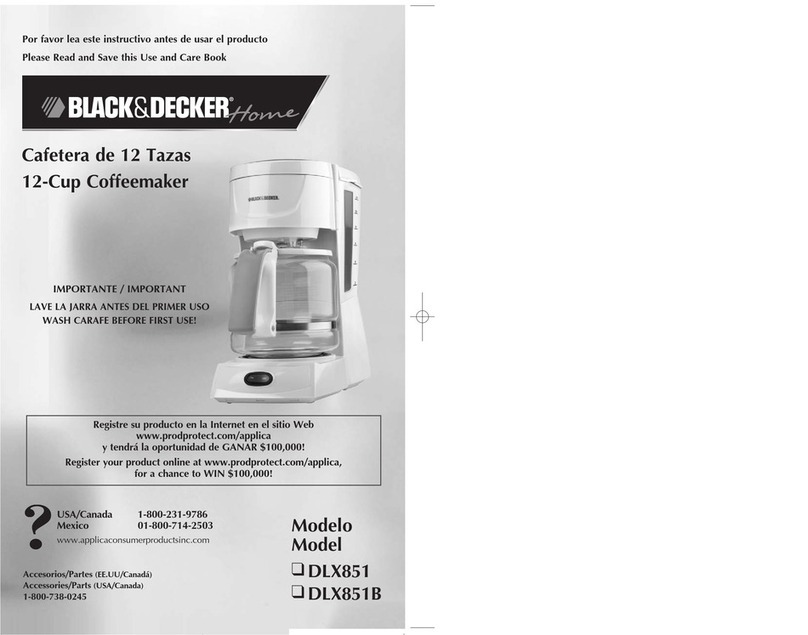Black & Decker DLX851 User manual