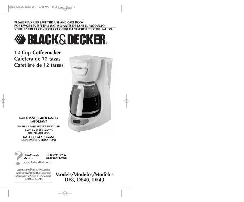 Black & Decker DE40 Installation instructions