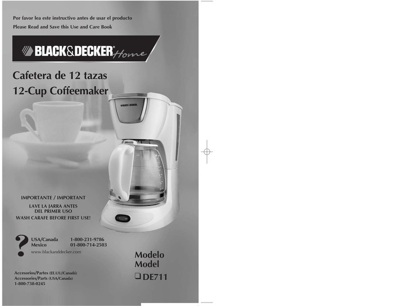 Black & Decker DE711 Installation instructions