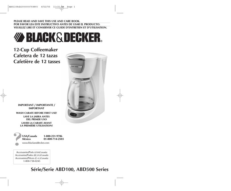 Black & Decker ABD100 Series Use and care book