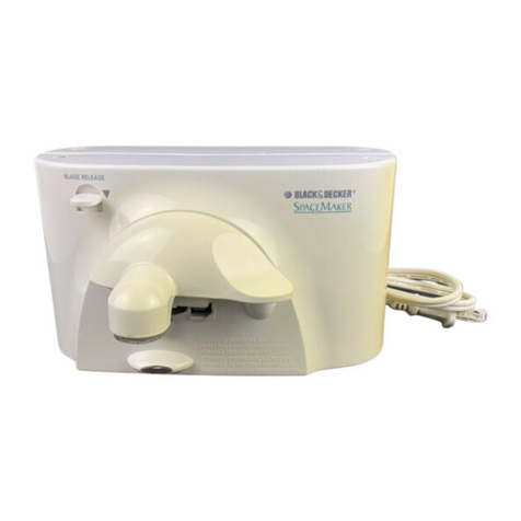 Black & Decker SPACEMAKER EC75 Series Installation instructions