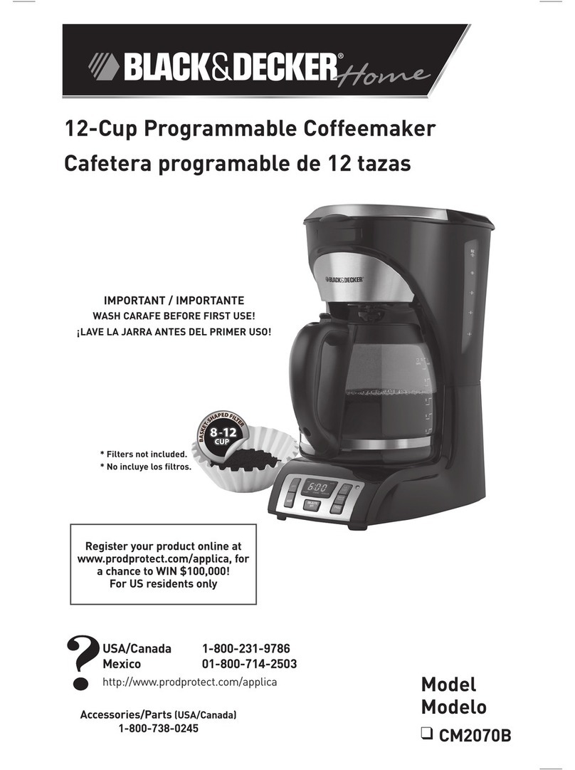 Black & Decker CM2070B Installation instructions