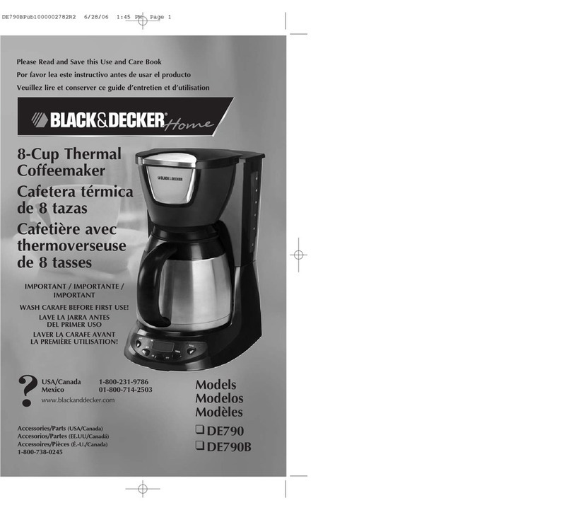 Black & Decker BLACK DECKER HOME DE790 Installation instructions