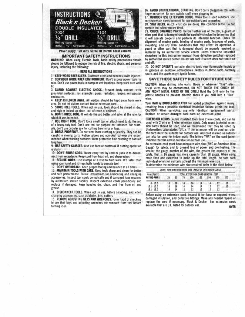 Black & Decker 7004 User manual