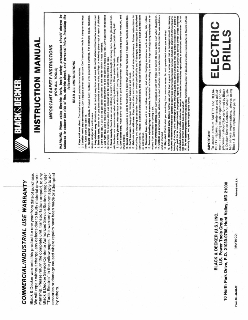 Black & Decker 42409-03 instruction manual