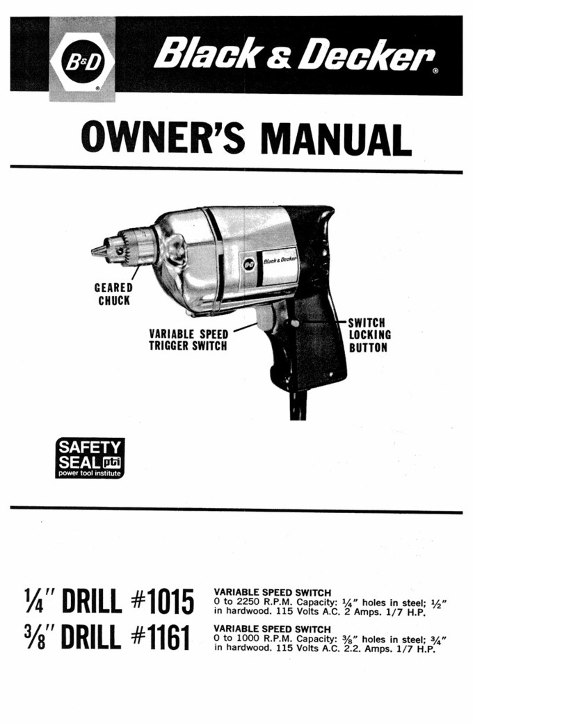 Black & Decker 1015 User manual