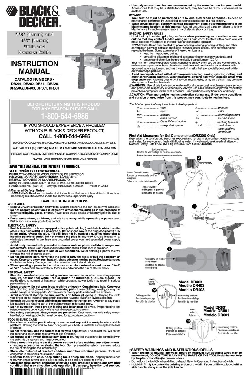Black & Decker DR220 User manual