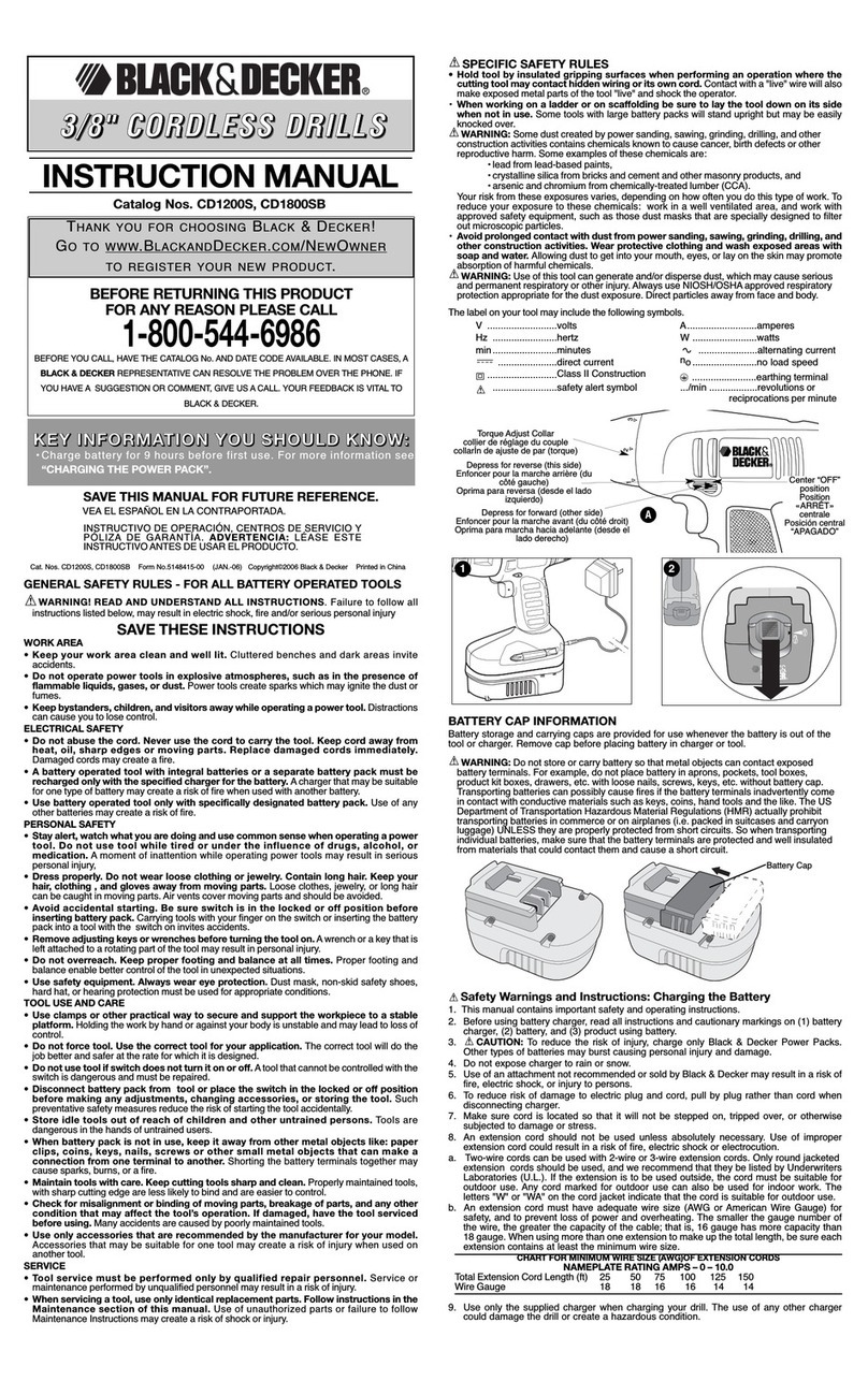 Black & Decker 5148415-00 User manual