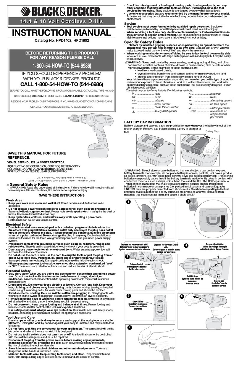Black & Decker 497158-33 User manual